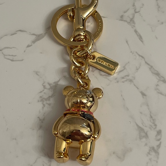 🆕 COACH 3D BEAR BAG CHARM KEYCHAIN - Picture 11 of 12
